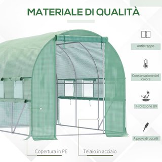 Invernadero para Huerto 3x2x2m en Acero y