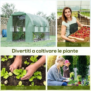 Invernadero para Huerto 3x2x2m en Acero y