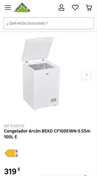 Congelador Beko 100L