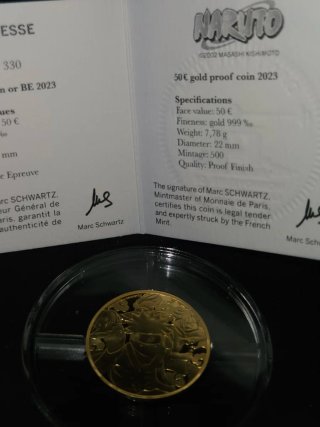 Moneda de Oro Naruto - Monnaie de Paris
