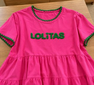 Top Lolitas Fucsia y Verde Oversize