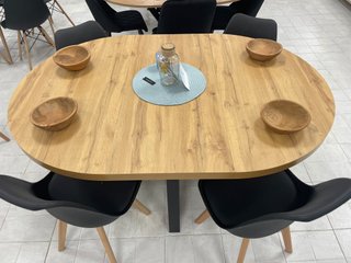Mesa de comedor redonda extensible