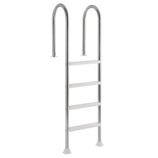 Scaletta Piscina 4 Gradini Doppio Corrimano Inox