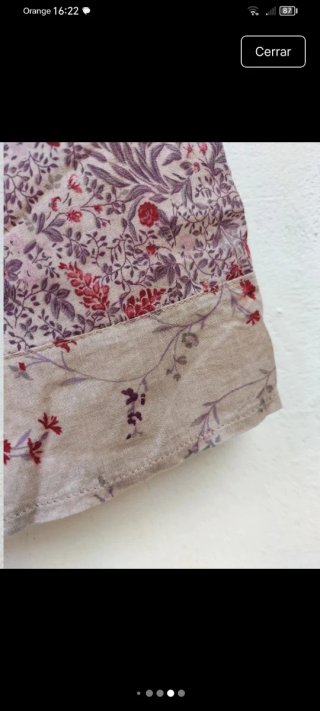 Camisa étnica bohemia vintage blockprint