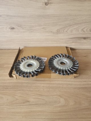 2 Cepillos Metálicos Desbrozadora 125x22mm