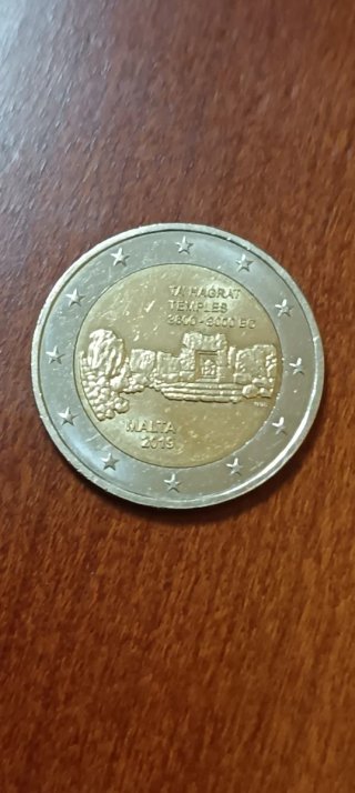 Moneta da 2 Euro commemorativa Malta 2019.