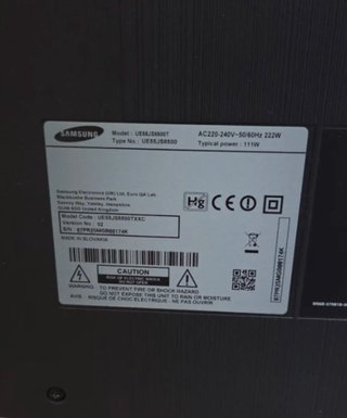 TV Samsung Curva 55" para piezas