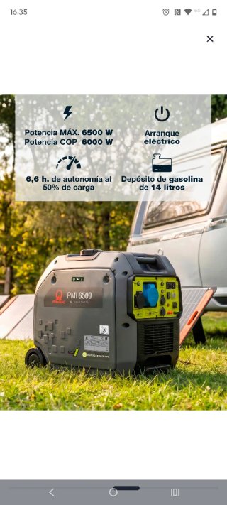 Generador Inverter PRAMAC PMI 6500