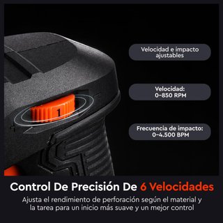 Martillo Percutor Perforador SDS Plus 1650W 5,5J