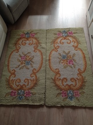 2 Alfombras Habitación Diseño Floral