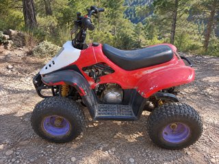Quad Rojo locin 80cc gasolina