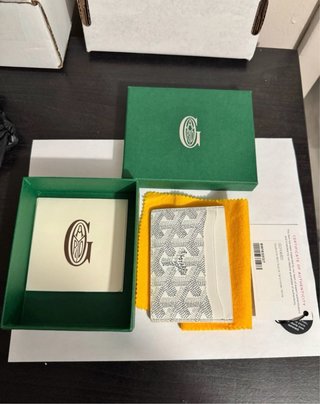 Portacarte Goyard Saint Sulpice Bianco Grigio