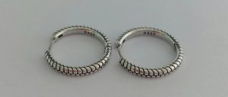 Pendientes aro de plata 2 cm