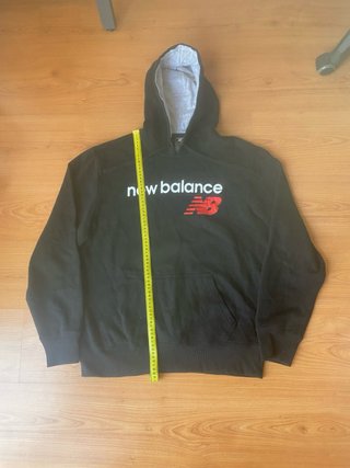 Sudadera New Balance Negra Vintage Hoodie Oversize