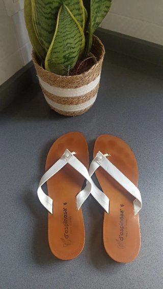 Chanclas Romanas D'espinosa Blancas Talla 41