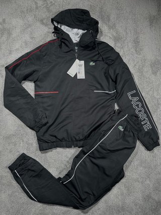 Chaqueta chándal Lacoste negra Talla S