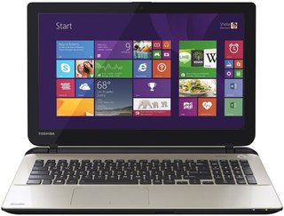 Ordenador portátil Toshiba beige y negro
