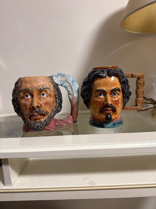Set de tazas de cabeza vintage de Magrou (Portugal