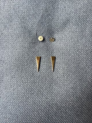 Pendientes Aristocrazy Baño Oro Triángulo
