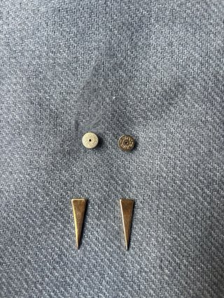 Pendientes Aristocrazy Baño Oro Triángulo