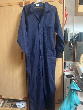 Mono de trabajo azul
