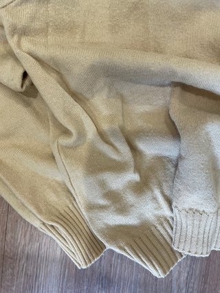 Jersey Cropped Beige El Corte Inglés Talla M