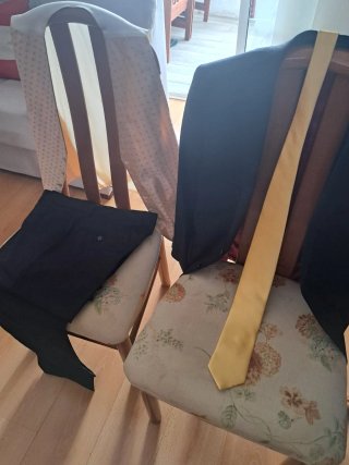 Traje de Hombre Negro Talla 56 con Chaleco