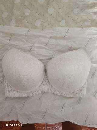 Sujetador push up encaje blanco