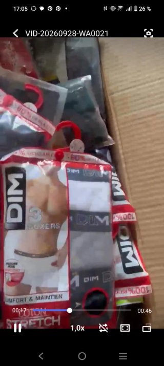 Lote 200 boxers y slips surtidos