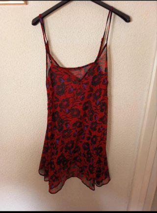Vestido de gasa estampado sfera