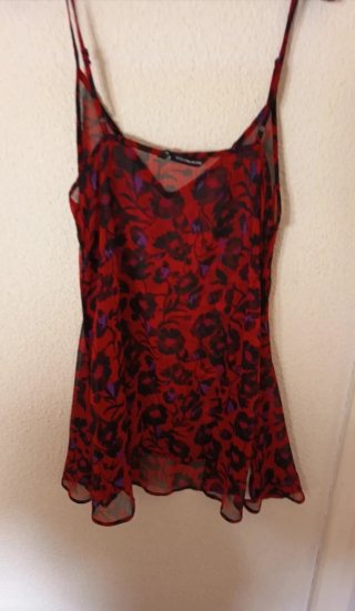 Vestido de gasa estampado sfera