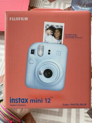 Cámara Fujifilm Instax Mini 12 Azul Pastel