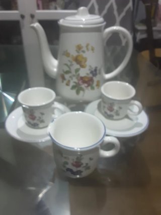 Set caffè in ceramica Quadri Foglio
