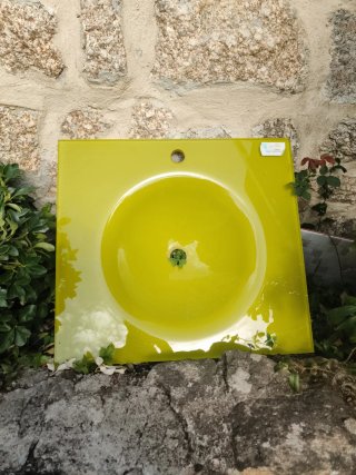 Lavabo de Cristal Verde