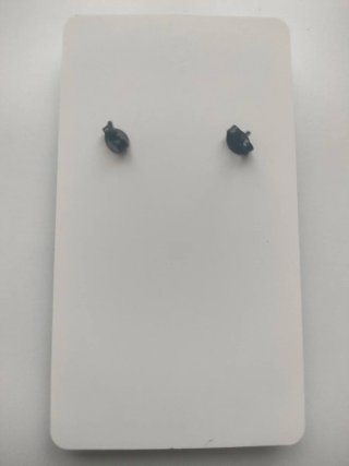Pendientes Solidarios Artesanales Negros y Dorados