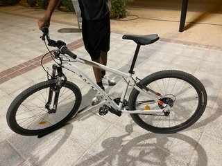 Bicicleta de Montaña Rockrider Blanca