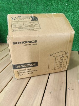 SONGMICS Joyero, Organizador de Joyas de 5 Cajones