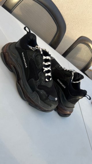Balenciaga Triple S Clear Sole Black - Unisex T.39
