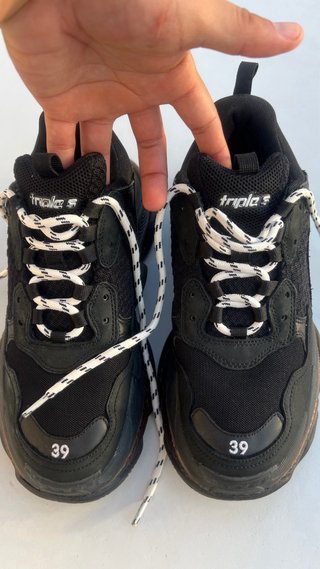 Balenciaga Triple S Clear Sole Black - Unisex T.39