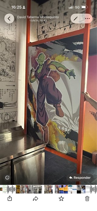 Paneles separadores metálicos Con diseños de goku