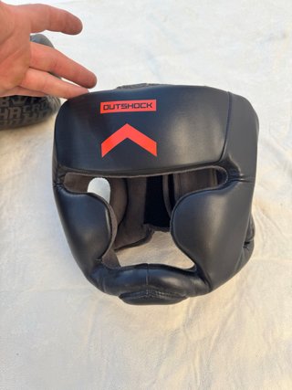 Casco de Boxeo Outshock Negro