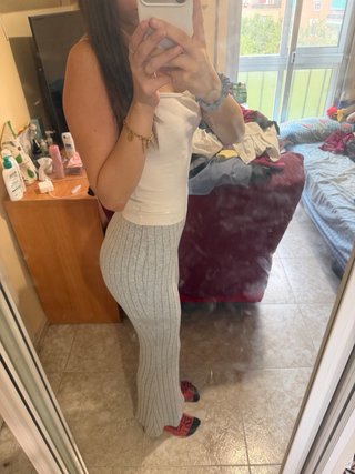 Leggings Grises Acampanados