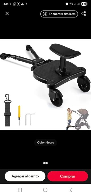 Patinete para carrito de bebé