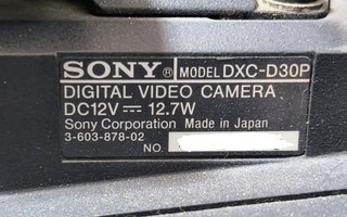 Camara Broadcast Sony DXC-D30P Betacam Canon 20x