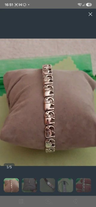 Pulsera de Elefantes suerte nueva