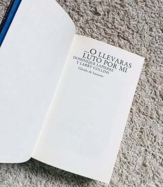 O llevarás luto por mi. Novela