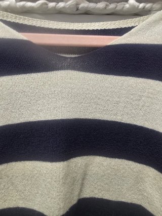 Jersey rayas beige y negro