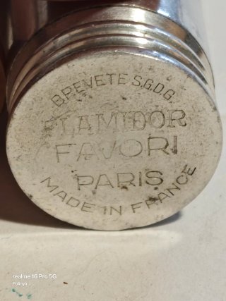 Antiguo encendedor Flamidor Favori París