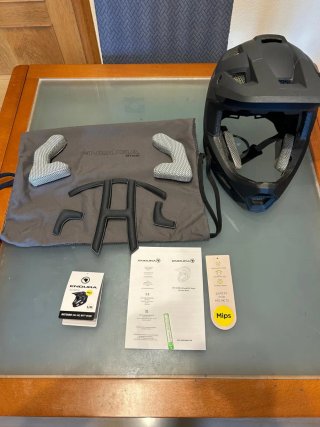 Casco integral Endura unisex MTB y gafas máscara