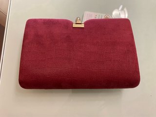 Cartera de fiesta burdeos
